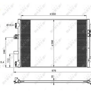 Niska cena NRF Skraplacz, klimatyzacja 350210