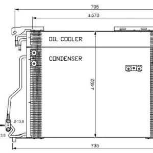 Oferta limitowana NRF Skraplacz, klimatyzacja NRF 35578