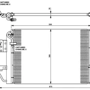 Darmowa dostawa NRF Skraplacz, klimatyzacja NRF 35309