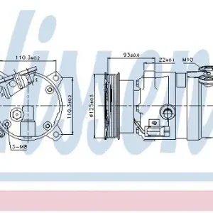 NISSENS Kompresor klimatyzacji NISSENS 89106 Popularny