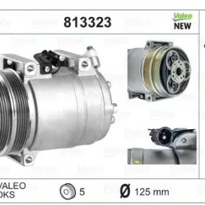 Oryginalny Valeo Kompresor, klimatyzacja 813323