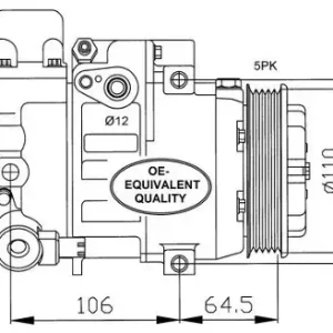 NRF Kompresor, klimatyzacja NRF 32175 Popularny