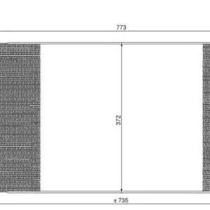 Autentyczny NRF Skraplacz, klimatyzacja NRF 35681