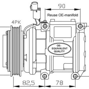NRF Kompresor, klimatyzacja NRF 32449 Najlepsza cena