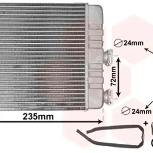 Ekspresowa dostawa VAN WEZEL Wymiennik ciepła, ogrzewanie wnętrza VAN WEZEL 37006321