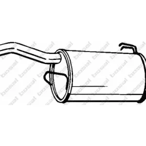 Bezpieczna płatność BOSAL Tłumik końcowy 177-683