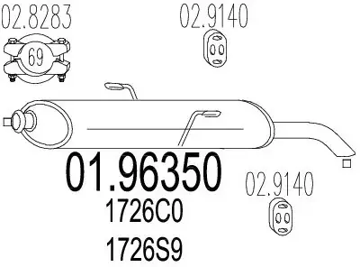 Kup teraz MTS Tłumik końcowy 01.96350