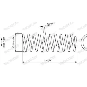 Monroe Sprężyna zawieszenia SP2674 Kup teraz