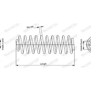 Monroe Sprężyna zawieszenia SP3500 SP3500 Nowość