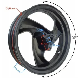 Zwrot pieniędzy Felga przód 2,5-10 hamulec tarczowy Scalpel