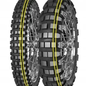 Oryginalny MITAS OPONA 80/90B21 ENDURO TRAIL XT+ DAKAR (PODWÓJNY ŻÓŁTY PASEK) 48T TL/T