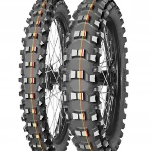 Popularny MITAS OPONA 60/100-12 TERRA FORCE-MX SM 36M (CZERWONO-ŻÓŁTY PASEK) TT PRZÓD