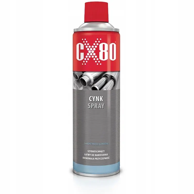 CX80 CYNK W SPRAYU do 90% OCYNK POWŁOKA OCHRONNA PRZECIW KOROZJI 500 ml Popularny