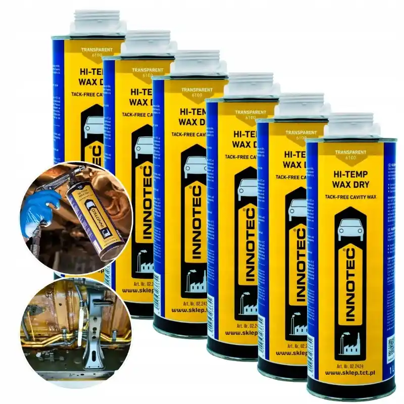 Rabat Suchy wosk bezbarwny INNOTEC Hi-Temp Wax Dry do konserwacji 1 L- 6 sztuk