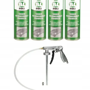 Wysoka jakość BOLL ZESTAW DO KONSERWACJI PODWOZIA BARANEK 4x1L + PISTOLET KONSERWCJA AUTA
