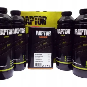 Upol Raptor Liner Zestaw 4 Sztuk - Czarny - Uretan Szybka dostawa