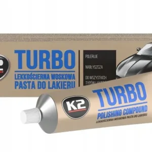 Tani K2 TURBO PASTA DO LAKIERU USUWANIA RYS WOSKOWA POLERKA LEKKOŚCIERNA 120g