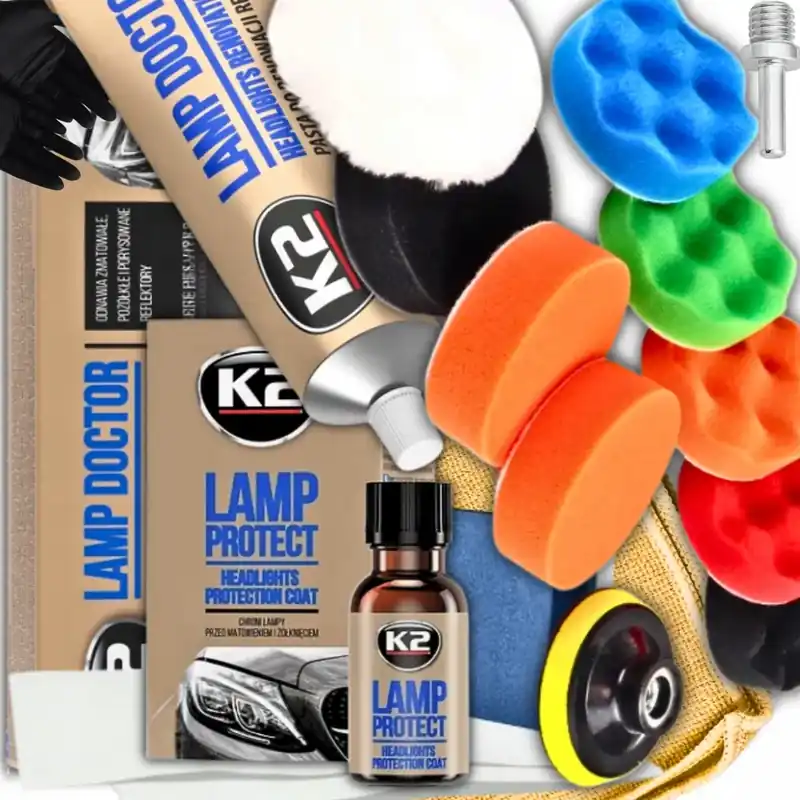 Nowość K2 DO REGENERACJI LAMP REFLEKTORÓW AUTA GĄBKI POLERSKIE PAD DOCTOR PROTECT