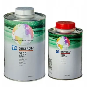 Wysoka jakość PPG Deltron D800 Lakier Bezbarwny 1,5L KPL