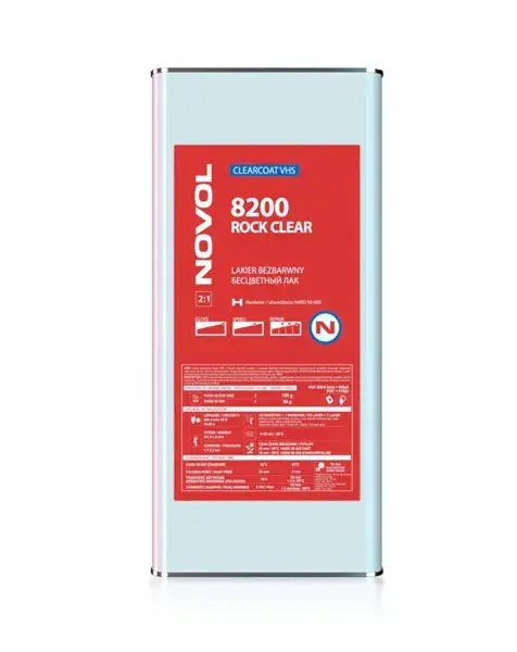 Zamów teraz Novol Lakier 8200 Rock Clear 7,5L VHS Standard