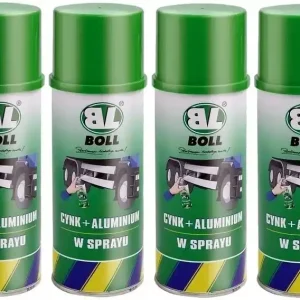 Zamów teraz BOLL CYNK + ALUMINIUM W SPRAYU ZABEZPIECZA 400ML 4 SZTUKI