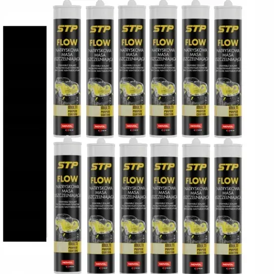 Tylko dziś NOVOL MASA NATRYSKOWA STP FLOW 12x 290ml CZARNA
