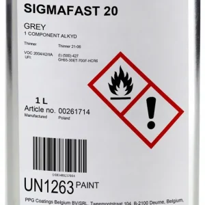 Bezpieczna płatność Farba OKRĘTOWA PPG Sigmafast 20 1l