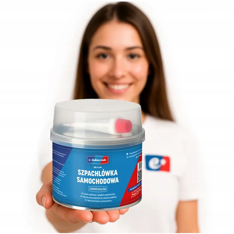 Szpachlówka Uniwersalna Wypełniająca e-lakiernik 0,25kg Samochodowa Ekspresowa dostawa