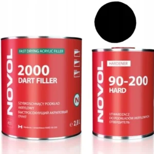 Nowość NOVOL DART FILLER 2000 PODKŁAD AKRYLOWY CZARNY 3,5