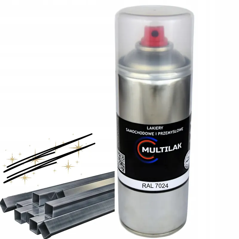 Premium Lakier farba w sprayu do aluminium RAL 7024 Półmat