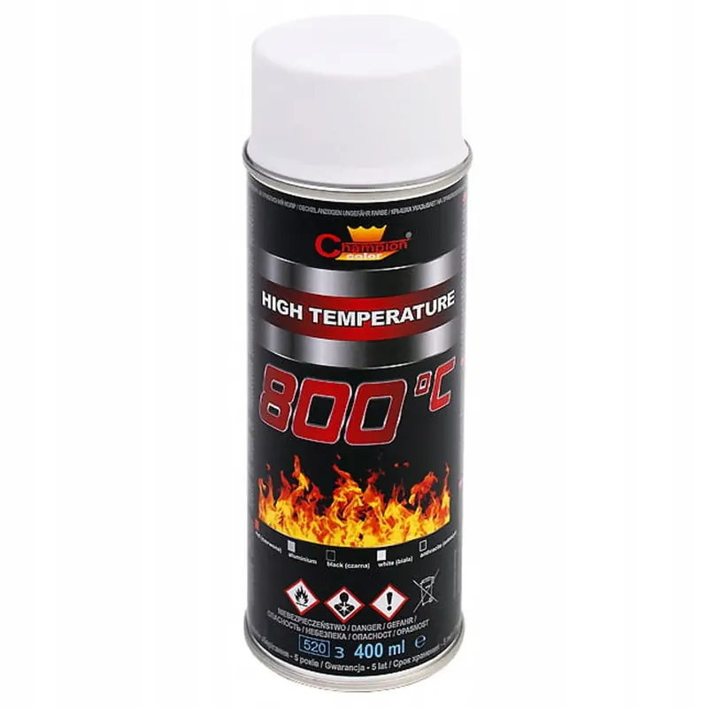 Emalia Żaroodporna Champion Kolor Biały 400 ml Oferta limitowana