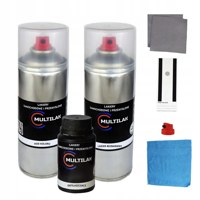 ŚR ZESTAW NAPRAWCZY LAKIER SAMOCHODOWY SPRAY BEZBARWNY Skoda 9885 Nowość