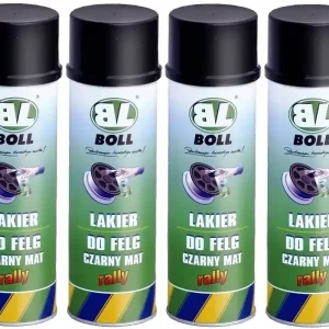 BOLL LAKIER DO FELG W SPRAYU CZARNY MAT 500ML 4 SZTUKI Zamów teraz