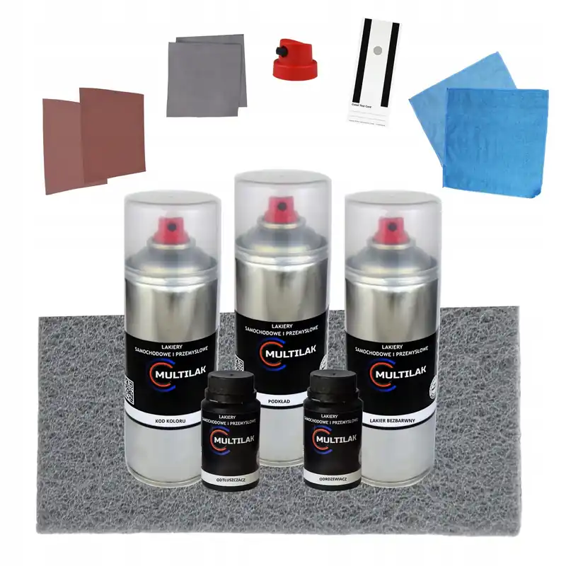 Oferta DUŻY ZESTAW NAPRAWCZY LAKIER SAMOCHODOWY SPRAY SET Skoda 9885