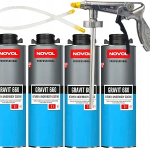 Ostatnia szansa NOVOL GRAVIT 660 KONSERWACJA PODWOZIA BITUMIT 4L + PISTOLET