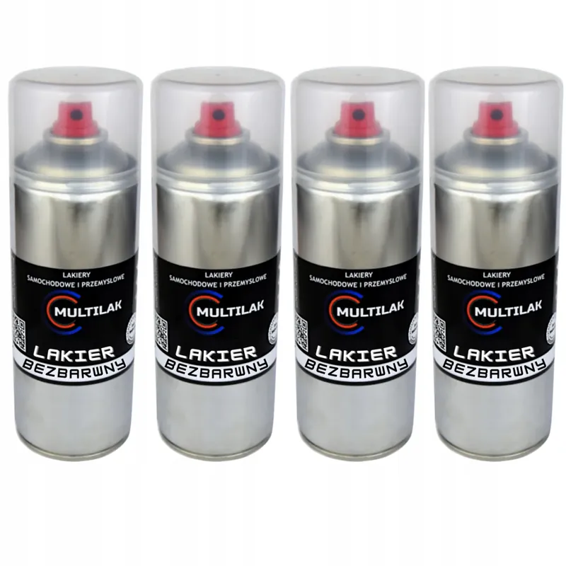 Ekspresowa dostawa 4x Lakier bezbarwny KLAR w sprayu Multilak 400ml