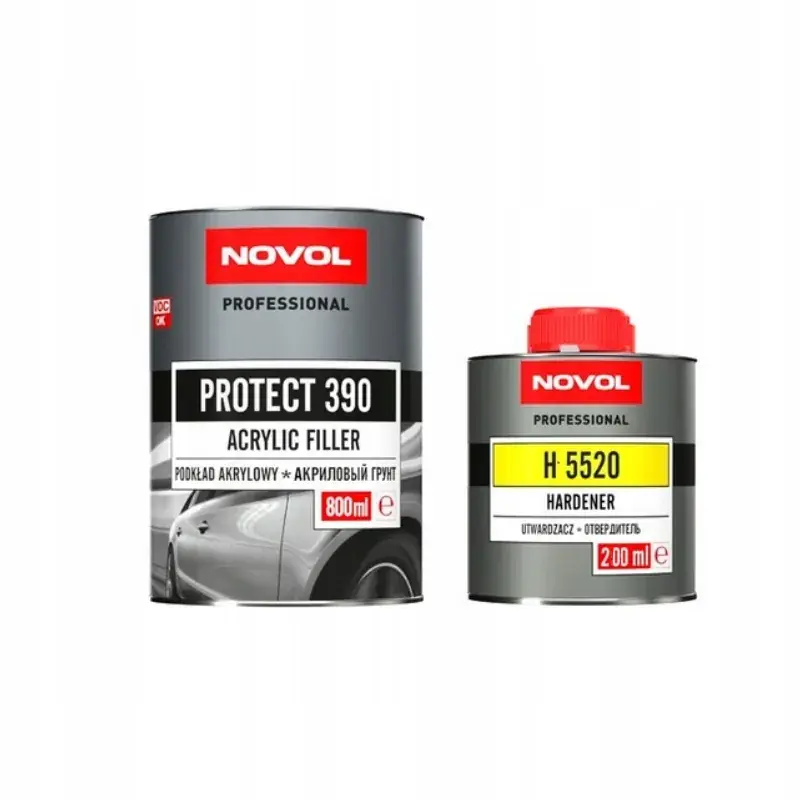 Novol Podkład Akrylowy Protect 390 0,8L Biały 4:1 + H5220 0,2L Standard Autentyczny