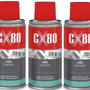Darmowa dostawa CX-80 LABEL REMOVER 150ml PREPARAT SPRAY DO USUWANIA NAKLEJEK KLEJU x3