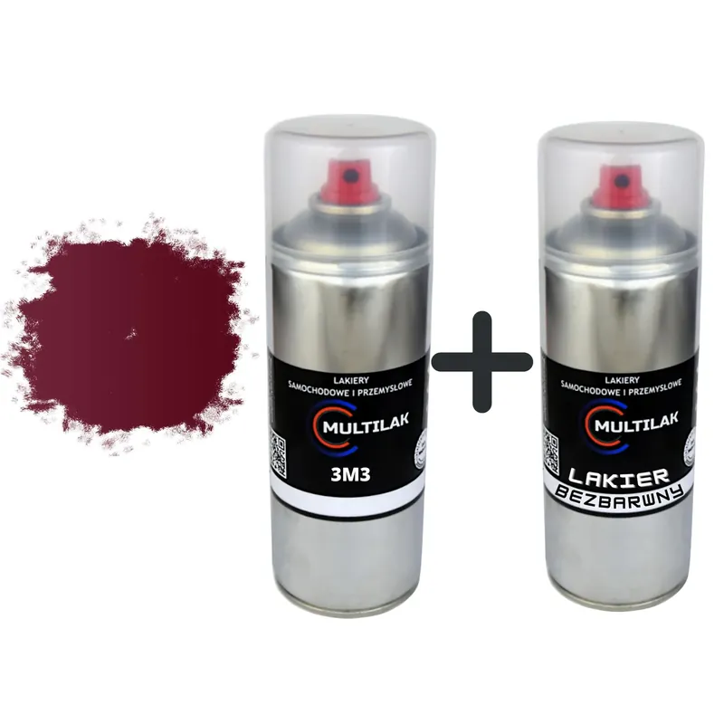 Lakier spray Toyota 3M3 + Lakier KLAR Darmowa dostawa