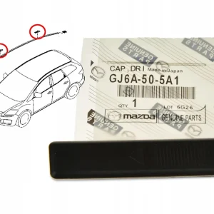 Autentyczny MAZDA2 DE 07- ZAŚLEPKA RELINGU LISTWY DACHU OE
