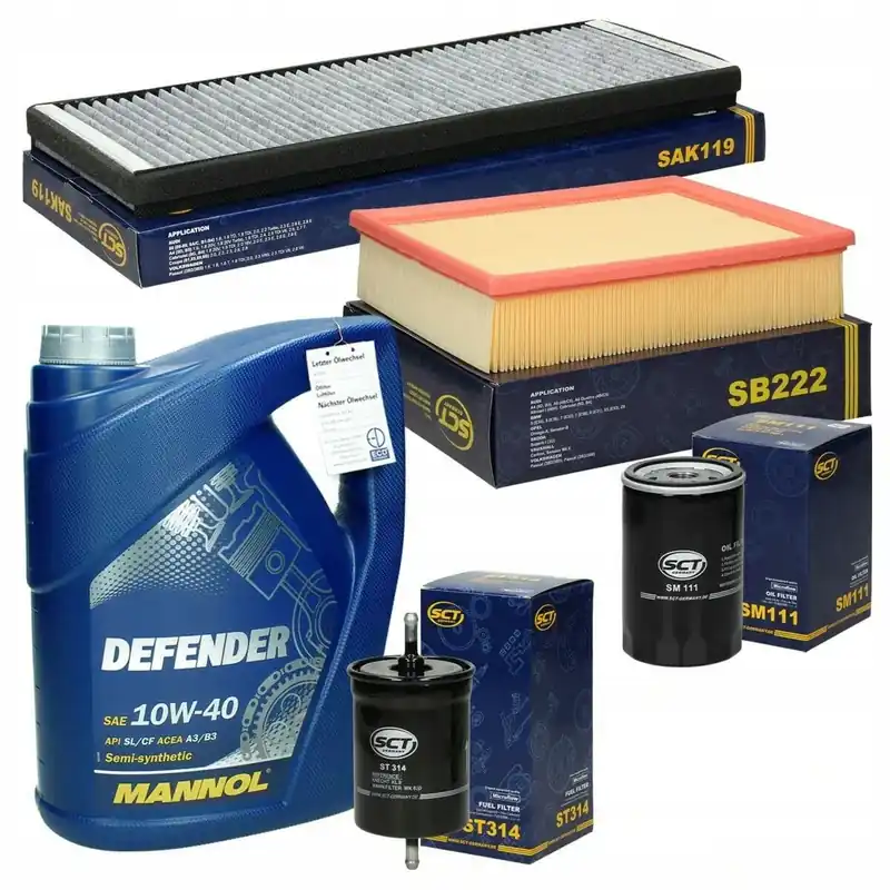 Zestaw filtrów Audi A4 B5 Passat1,6 1,8T+OLEJ Autentyczny