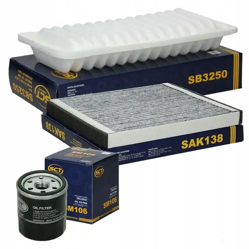 Zestaw filtrów TOYOTA COROLLA VERSO 1.6 1.8 Rabat