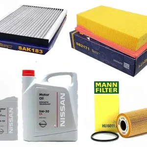 Zestaw filtrów Nissan QASHQAI 1.6dci +olej Wysoka jakość