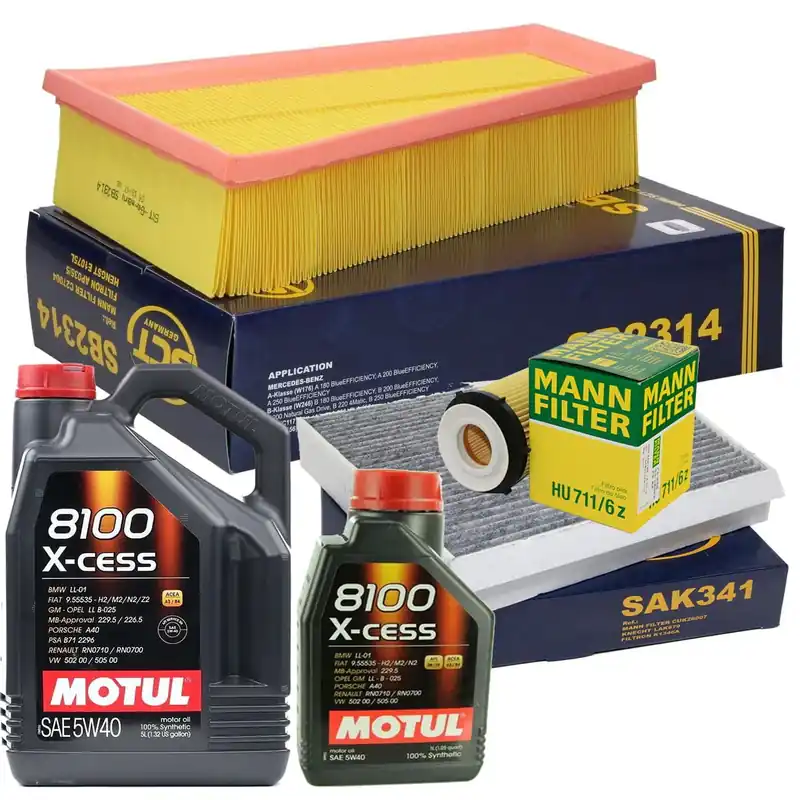 Zestaw filtrów MERCEDES A (W176) A160 A180 A200 Wyprzedaż