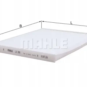 Zwrot pieniędzy Knecht LA 396 Filtr, wentylacja przestrzeni pasażerskiej