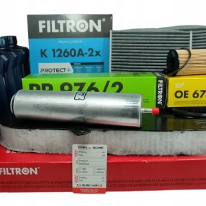 4x filtr Filtron + Olej 5w30 BMW 5 F07 GT 520 d 163 184 KM Popularny