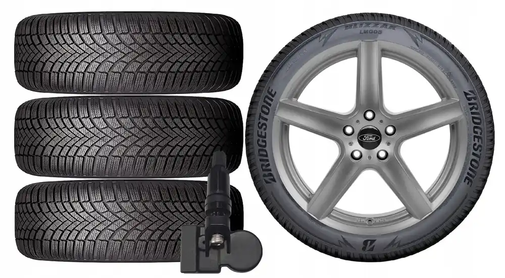 Wyprzedaż NOWE KOŁA ZIMA Ford Focus DEH Bridgestone 205/60R16 TPMS-5