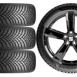Wyprzedaż NOWE KOŁA ZIMA Seat Ibiza 5 V GEN (KJ) Hankook 195/55R16-13