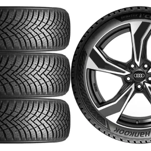 Autentyczny NOWE KOŁA ZIMA Audi A4 Allroad B9 Hankook 225/55R17-9