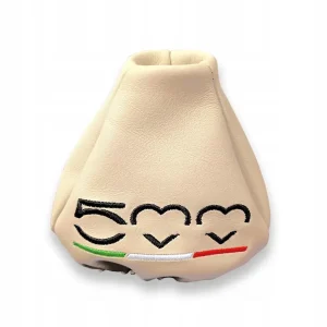 BEŻOWY MIESZEK LEWARKA ZMIANY BIEGÓW FIAT 500 HAFT Nowość